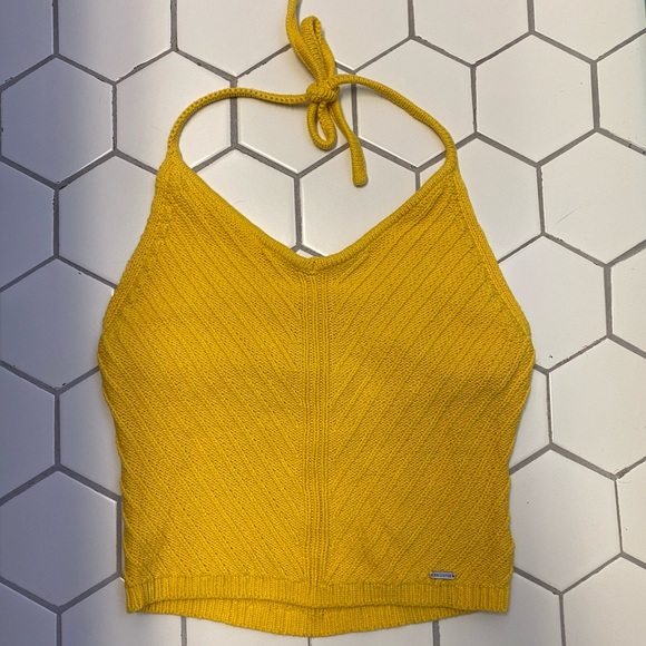 Hollister Knit Crop Halter Tank. - Picture 1 of 3